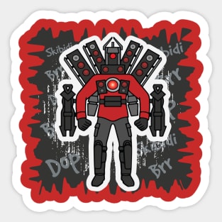 Skibidi toilet - Titan Speakerman Upgraded Sticker